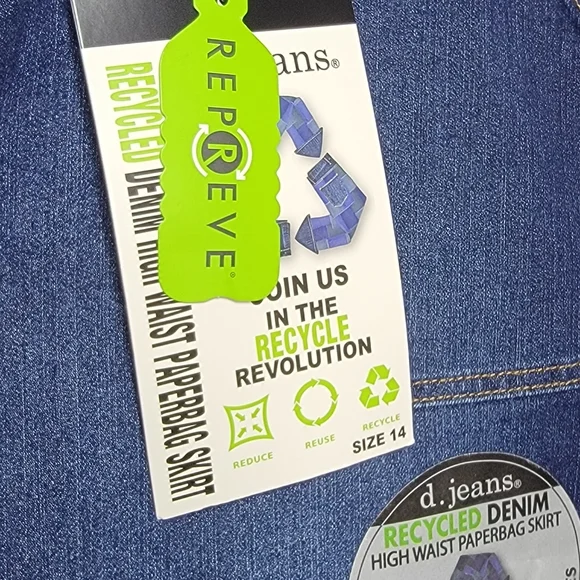 d. Jeans Women's Blue Denim Skirt. SIZE 14. #880 - Picture 3 of 8